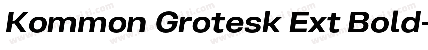 Kommon Grotesk Ext Bold字体转换
